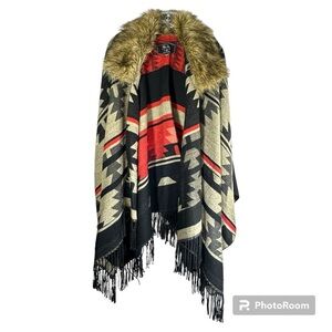Mo-Ka Santa Fe Apparel poncho/jacket Women’s One Size Fits Most